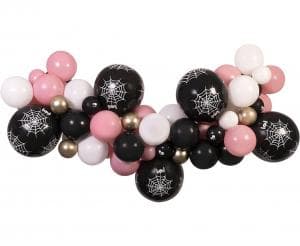 Ballongirlande Gør-det-selv Halloween Pink 65 Balloner + Tape