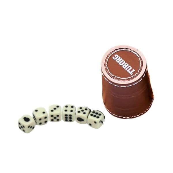 Raflebæger M/6 Terninger &quot;Tuborg&quot;